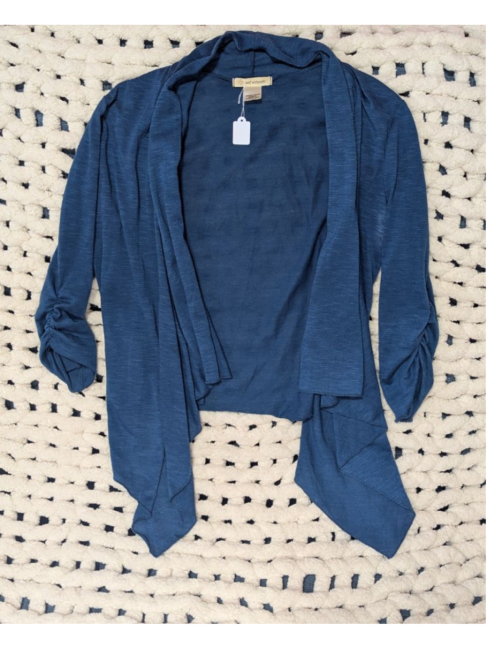 Lightweight Blue Layering Cardigan | Self Esteem XS